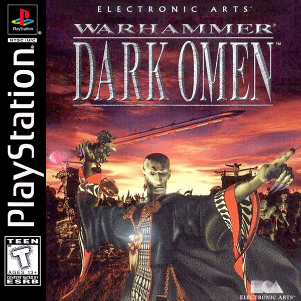 Warhammer Dark Omen box art for Playstation